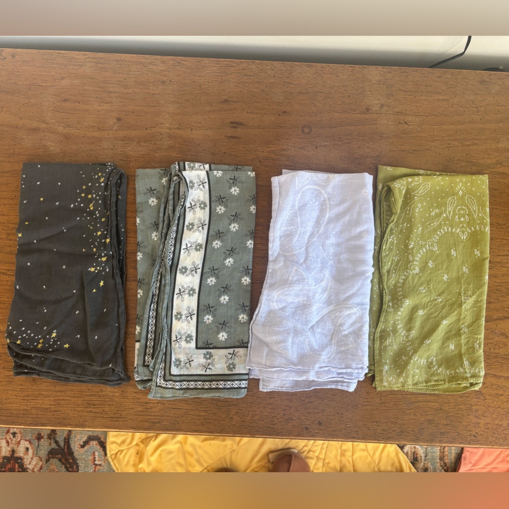 Set of 4 Madewell Bandannas